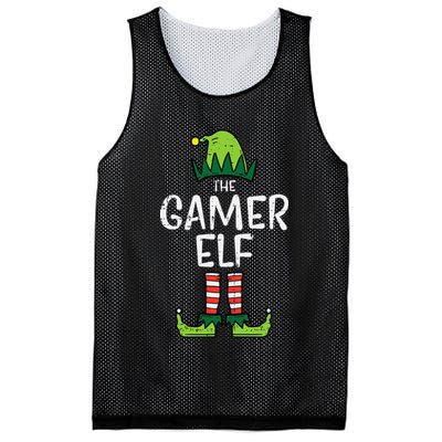 Elf Gamer Xmas Holiday Fun Mesh Reversible Basketball Jersey Tank