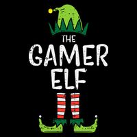 Elf Gamer Xmas Holiday Fun Women's V-Neck T-Shirt