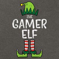Elf Gamer Xmas Holiday Fun Cotton Canvas Backpack