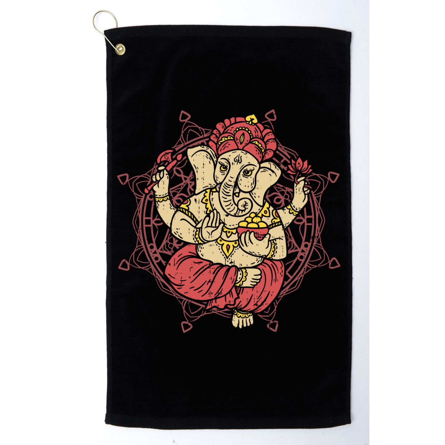 Elephant Ganesha Yoga Dala Gift Golf Towel