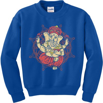 Elephant Ganesha Yoga Dala Gift Kids Sweatshirt