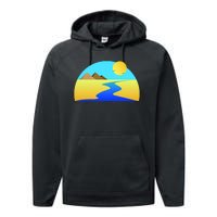 Egypt Nile River Sunset Performance Fleece Hoodie