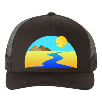 Egypt Nile River Sunset Yupoong Adult 5-Panel Trucker Hat