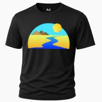 Egypt Nile River Sunset Cooling Performance Crew T-Shirt