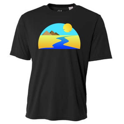 Egypt Nile River Sunset Cooling Performance Crew T-Shirt