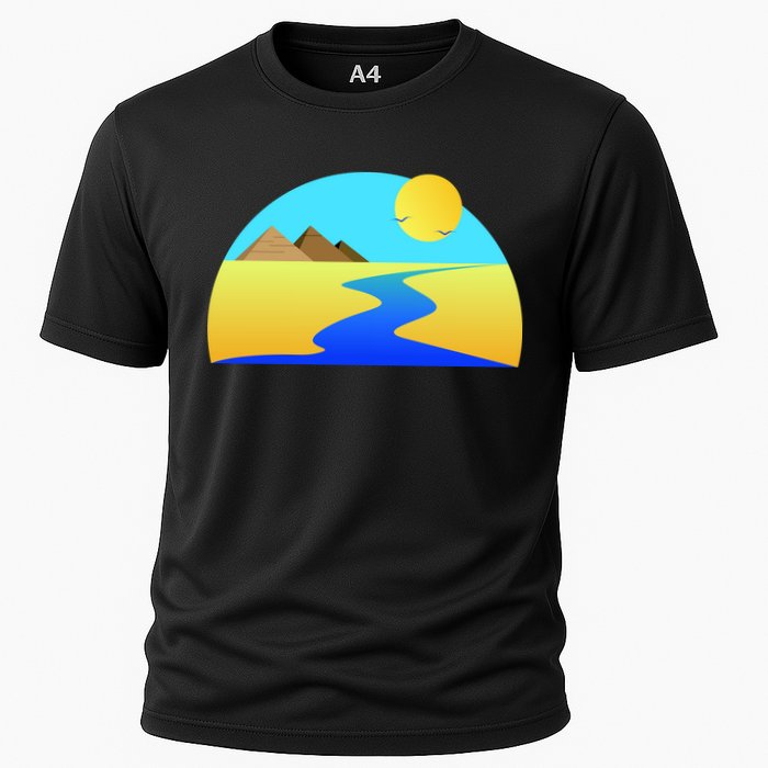 Egypt Nile River Sunset Cooling Performance Crew T-Shirt