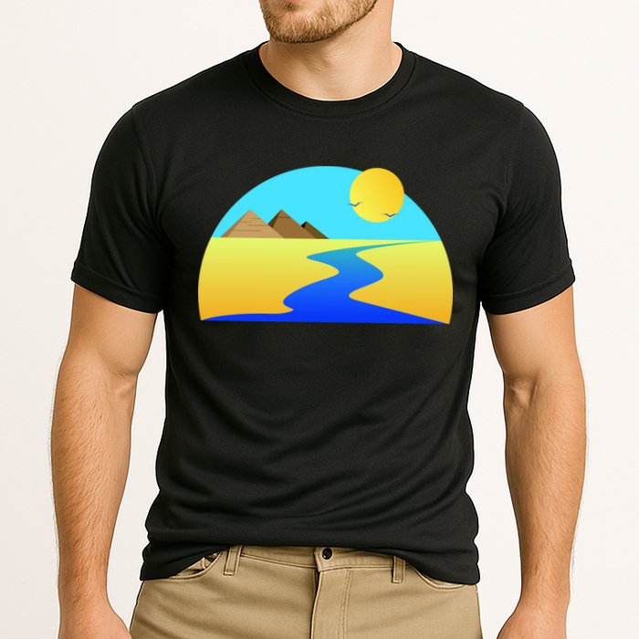 Egypt Nile River Sunset Cooling Performance Crew T-Shirt
