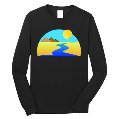 Egypt Nile River Sunset Long Sleeve Shirt