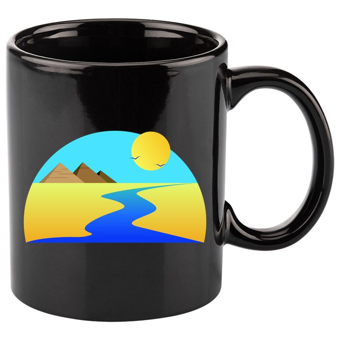 Egypt Nile River Sunset 11oz C Handle Ceramic Mug