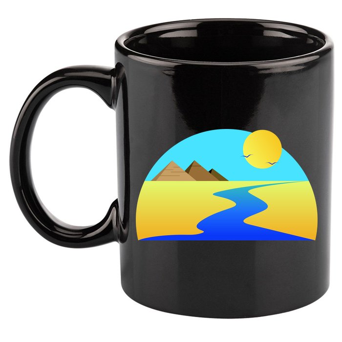 Egypt Nile River Sunset 11oz C Handle Ceramic Mug