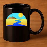 Egypt Nile River Sunset 11oz C Handle Ceramic Mug