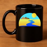 Egypt Nile River Sunset 11oz C Handle Ceramic Mug