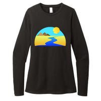 Egypt Nile River Sunset Womens CVC Long Sleeve Shirt