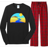 Egypt Nile River Sunset Long Sleeve Pajama Set