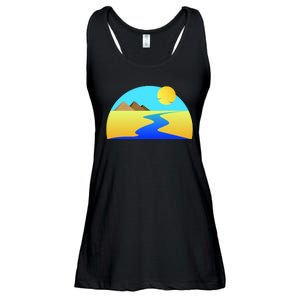 Egypt Nile River Sunset Ladies Essential Flowy Tank