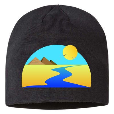 Egypt Nile River Sunset Sustainable Beanie