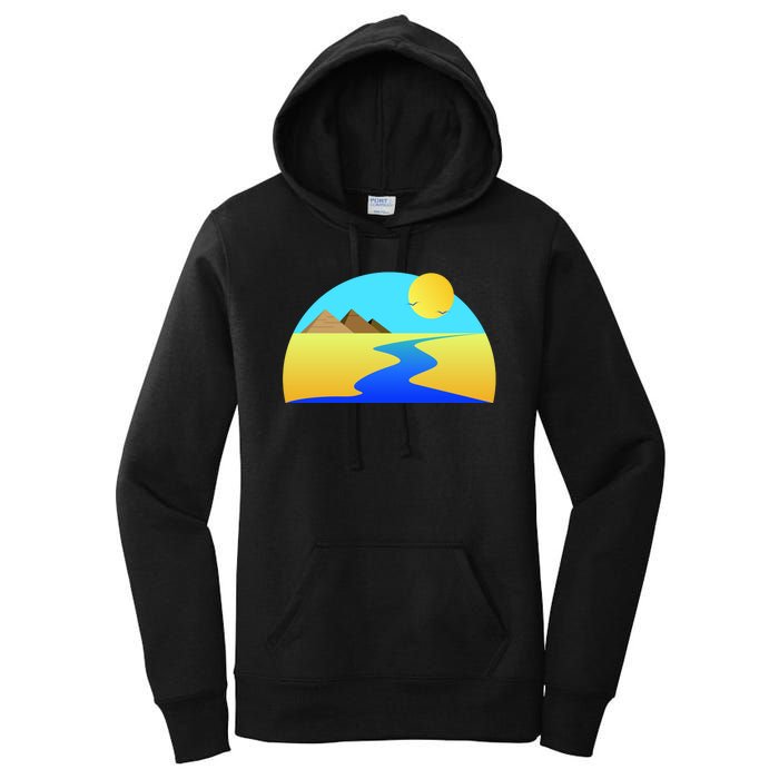 Egypt Nile River Sunset Women's Pullover Hoodie