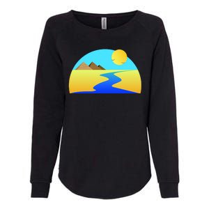 Egypt Nile River Sunset Womens California Wash Sweatshirt