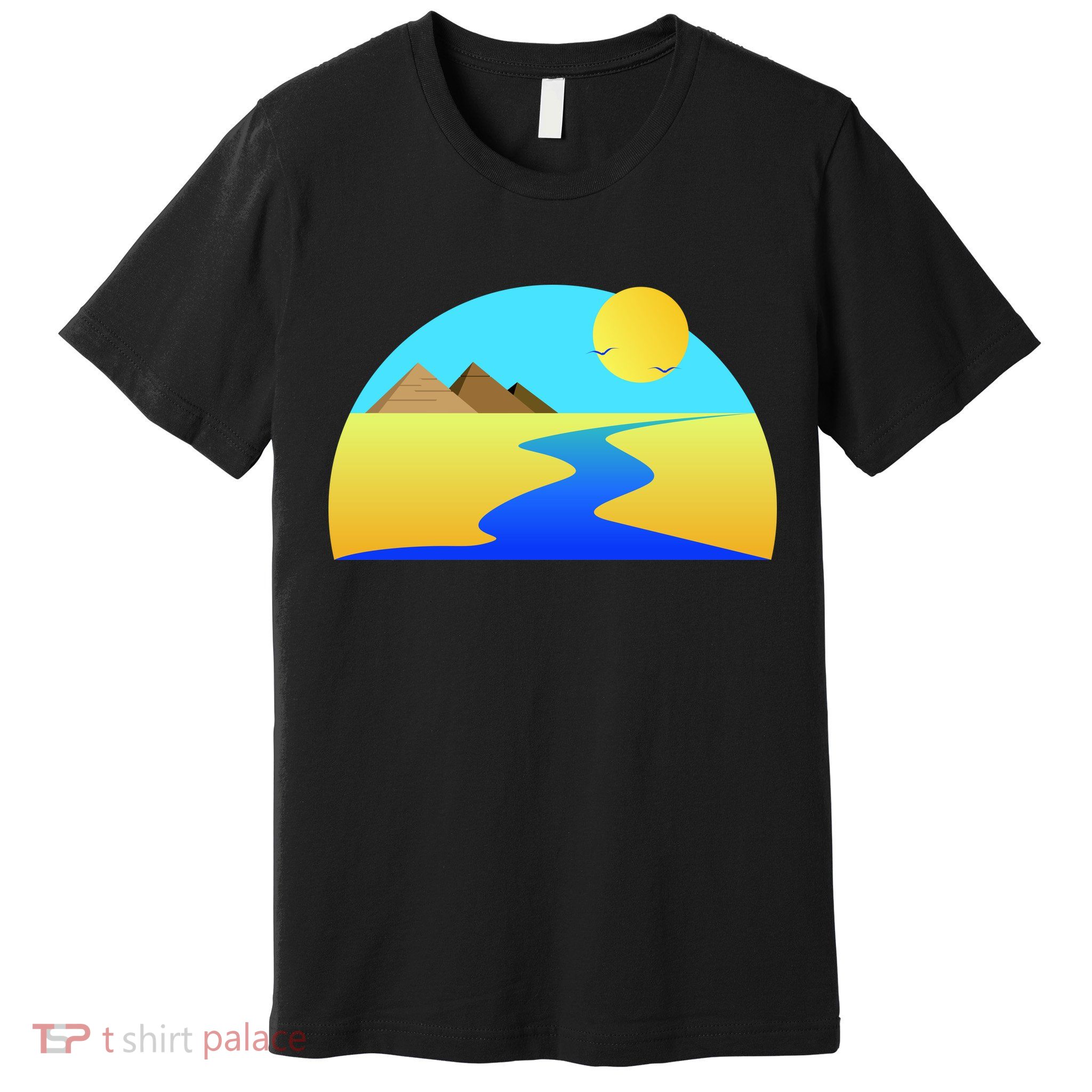 Egypt Nile River Sunset Premium T-Shirt