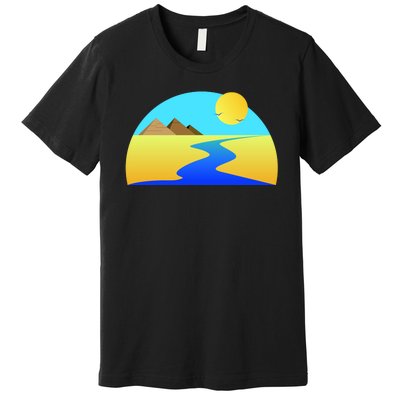 Egypt Nile River Sunset Premium T-Shirt