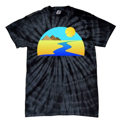 Egypt Nile River Sunset Tie-Dye T-Shirt