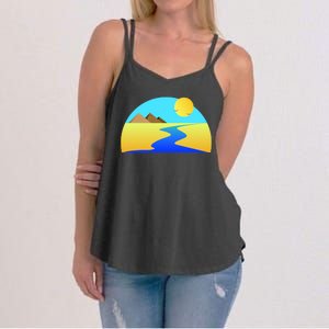 Egypt Nile River Sunset Women's Strappy Tank