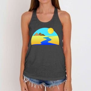 Egypt Nile River Sunset Women's Knotted Racerback Tank