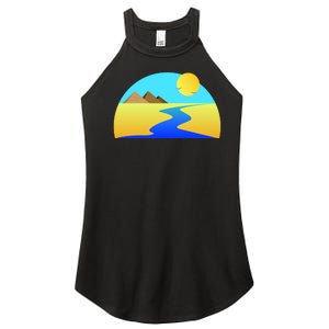 Egypt Nile River Sunset Women's Perfect Tri Rocker Tank