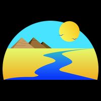 Egypt Nile River Sunset Wool Snapback Cap