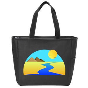 Egypt Nile River Sunset Zip Tote Bag