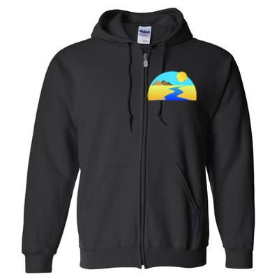 Egypt Nile River Sunset Full Zip Hoodie