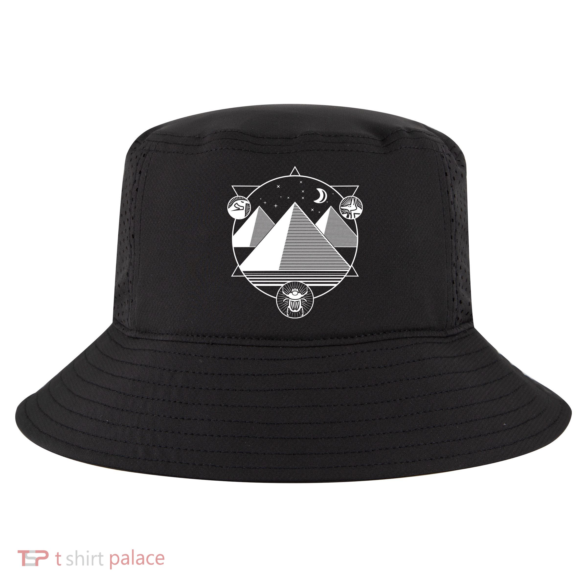 Egyptian Pyramids Emblem Cool Comfort Performance Bucket Hat
