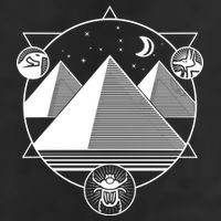 Egyptian Pyramids Emblem Cool Comfort Performance Bucket Hat