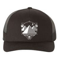 Egyptian Pyramids Emblem Yupoong Adult 5-Panel Trucker Hat