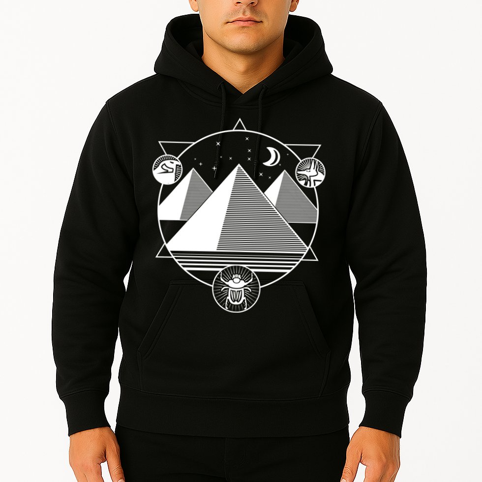 Egyptian Pyramids Emblem Hoodie