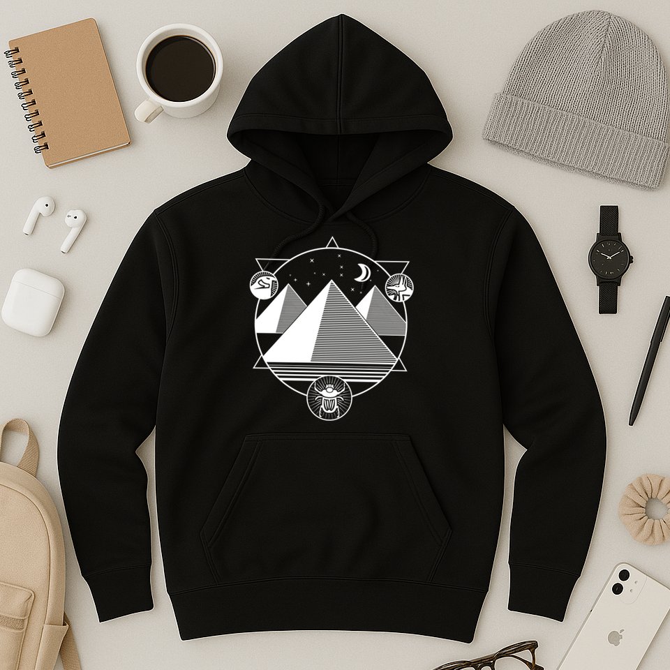 Egyptian Pyramids Emblem Hoodie