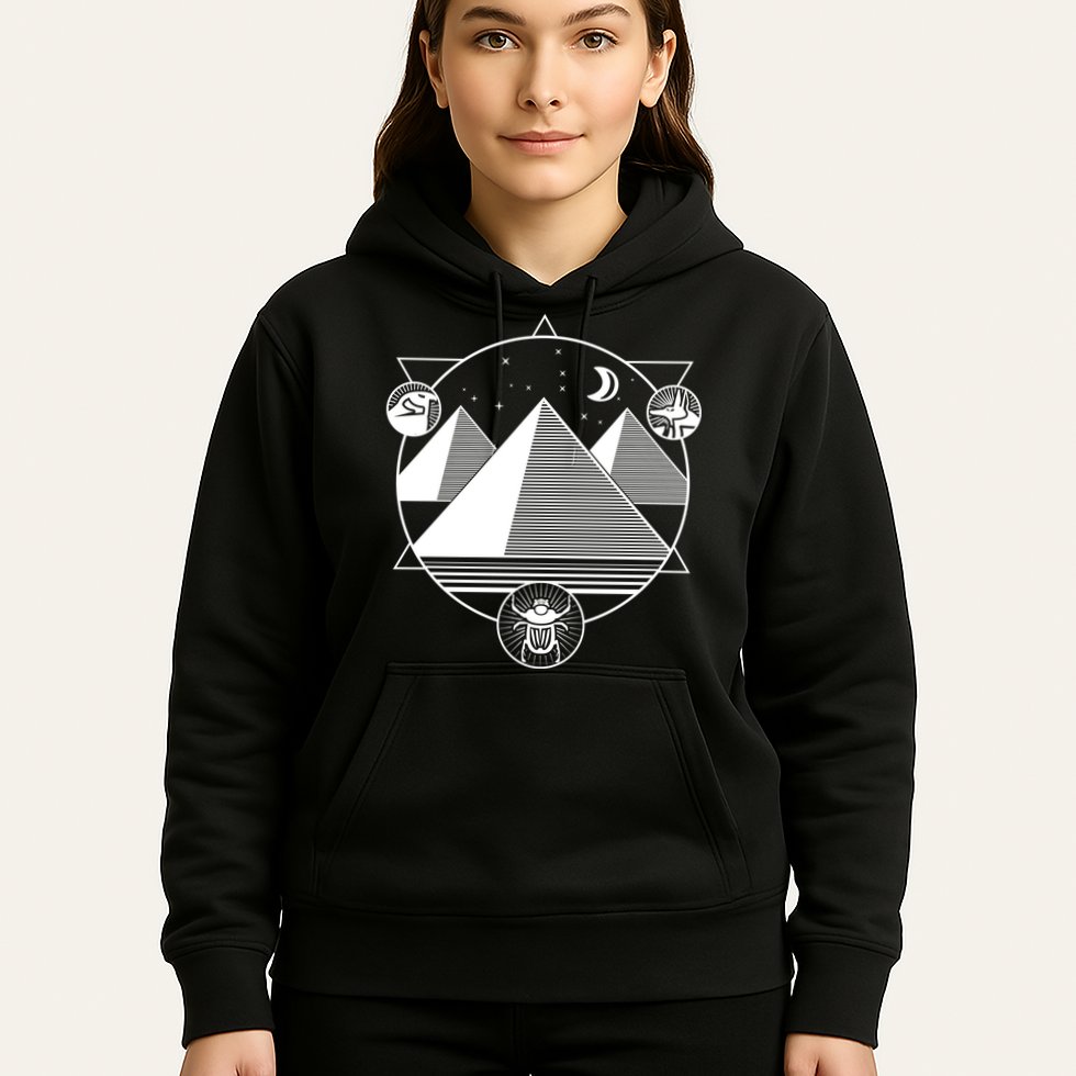 Egyptian Pyramids Emblem Hoodie
