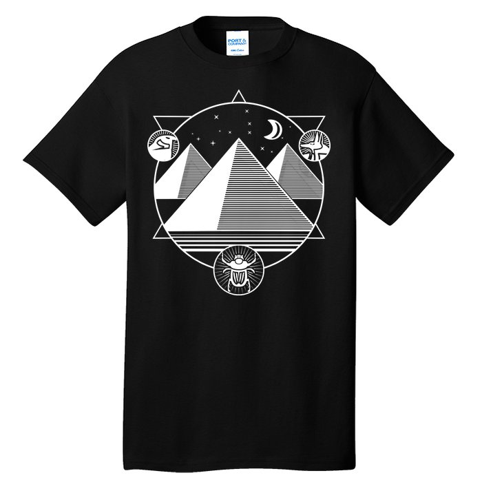 Egyptian Pyramids Emblem Tall T-Shirt