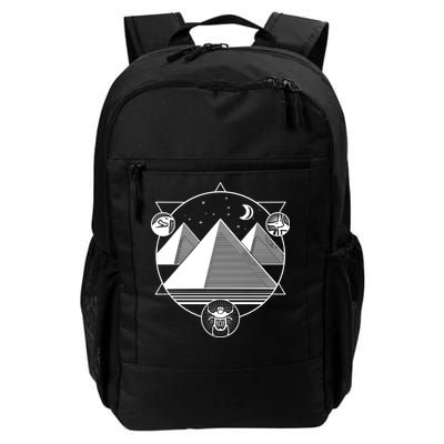 Egyptian Pyramids Emblem Daily Commute Backpack