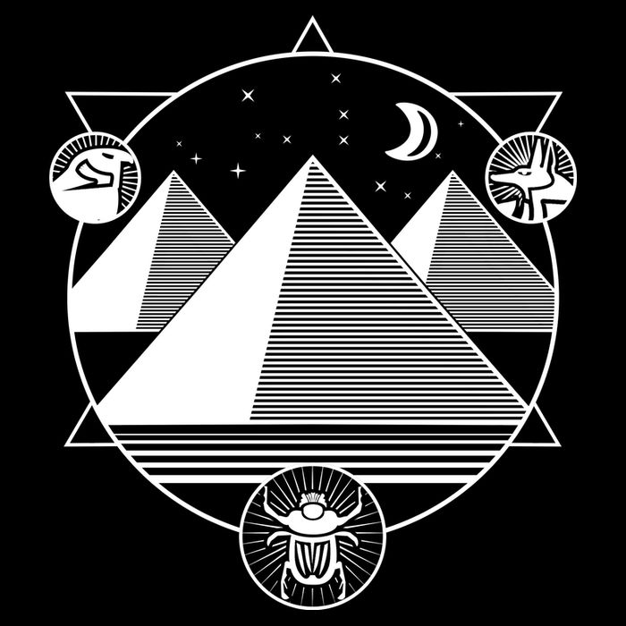 Egyptian Pyramids Emblem Button