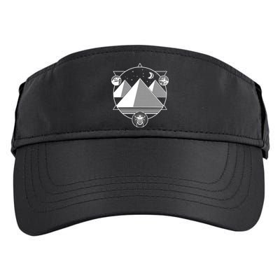 Egyptian Pyramids Emblem Adult Drive Performance Visor