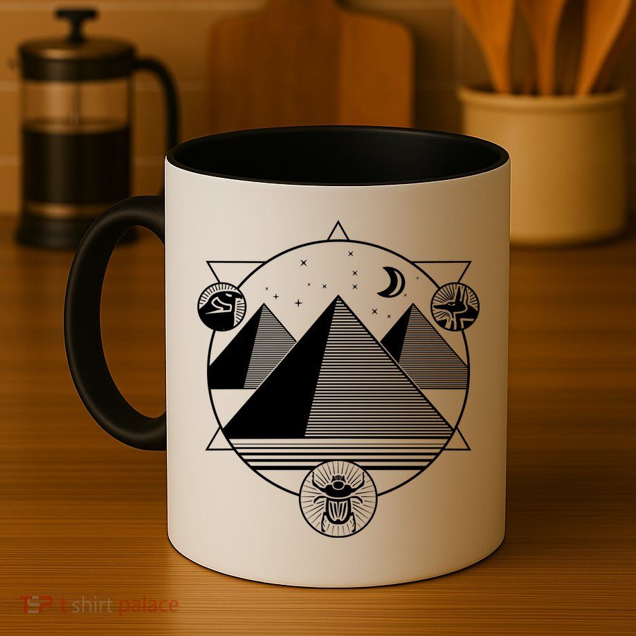 Egyptian Pyramids Emblem Mug