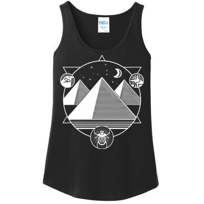 Egyptian Pyramids Emblem Ladies Essential Tank