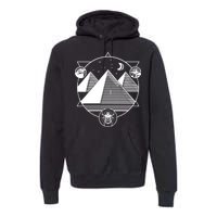 Egyptian Pyramids Emblem Premium Hoodie