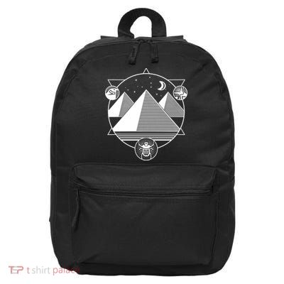 Egyptian Pyramids Emblem 16 in Basic Backpack