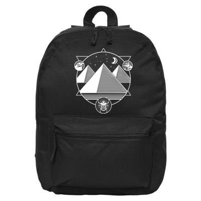 Egyptian Pyramids Emblem 16 in Basic Backpack