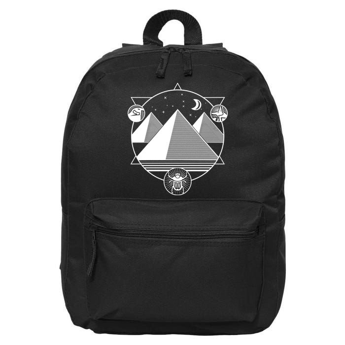 Egyptian Pyramids Emblem 16 in Basic Backpack