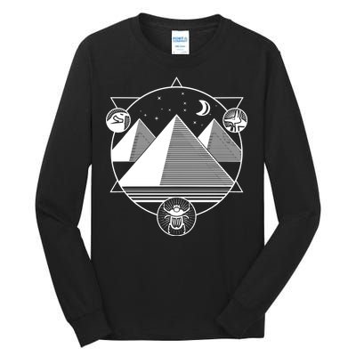 Egyptian Pyramids Emblem Tall Long Sleeve T-Shirt