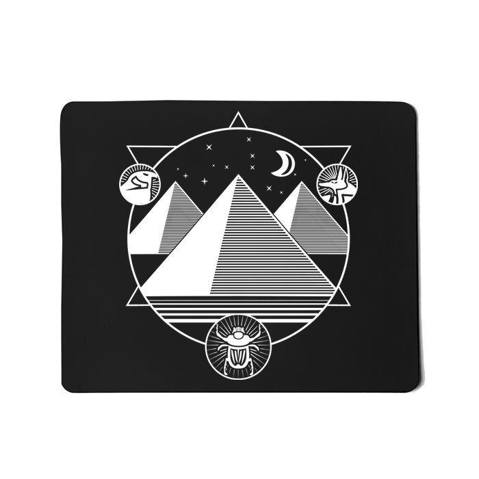 Egyptian Pyramids Emblem Mousepad