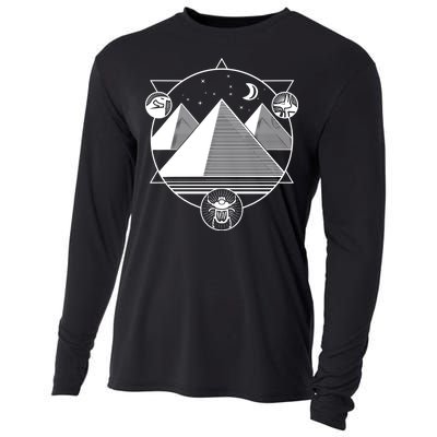 Egyptian Pyramids Emblem Cooling Performance Long Sleeve Crew